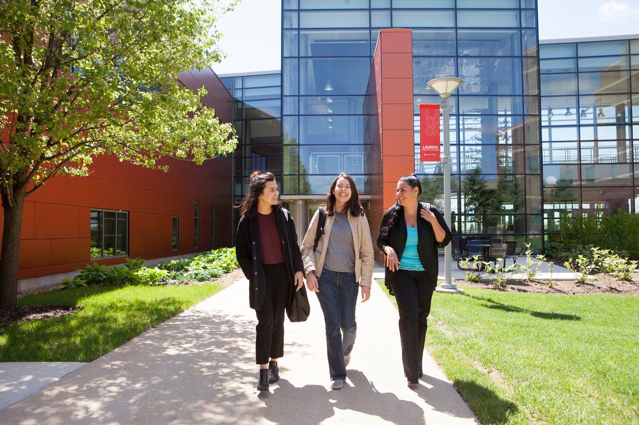 Students at Harper College