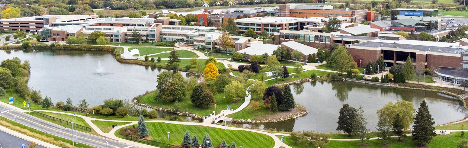 Aerial view of campus