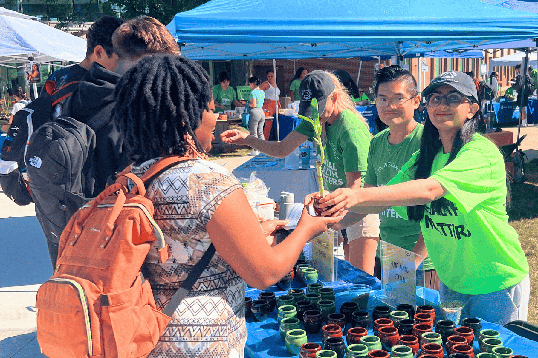 Photo of Students at Well-Being Bash